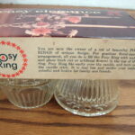 Easy Elegance Posy Ring Set/2 Floral Candle Flower Arrangement NIB - Image 2