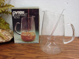 Vintage PYREX 2 Quart Serving Pitcher Stir Stick New in Box