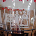 Vintage Hazel Atlas Amish Rooster Tulip Cottage Ice Lip Pitcher - Image 5