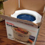 Vintage #3205 Rival Crock-ette 1 Quart Stoneware Slow Cooker Dips Cookbook Box - Image 3