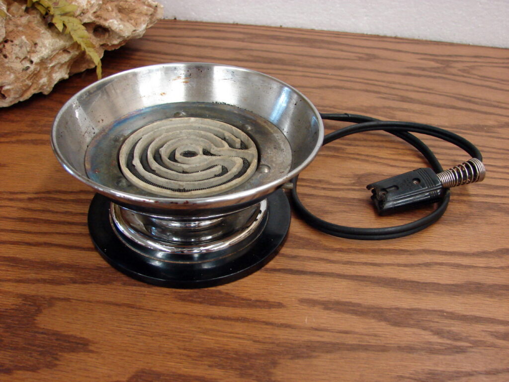 Vintage Vacuum Silex Glass Coffee Maker Chrome Base Electric Pot Burner