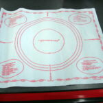 Vintage Tupperware 1965 Pastry Mat Tart Pie Vinyl Cloth Dart Industries