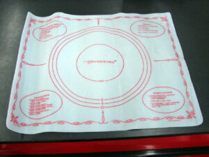 Vintage Tupperware 1965 Pastry Mat Tart Pie Vinyl Cloth Dart Industries