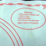 Vintage Tupperware 1965 Pastry Mat Tart Pie Vinyl Cloth Dart Industries - Image 3