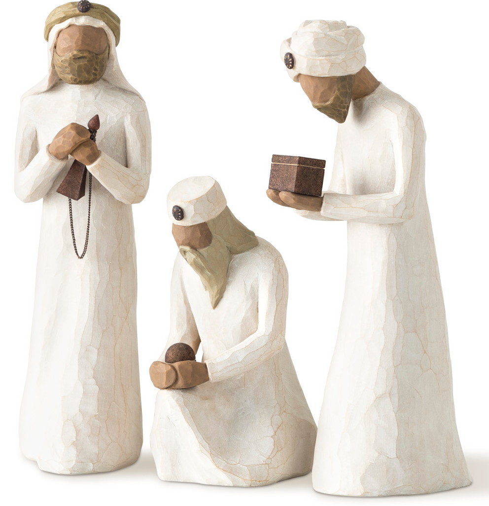 Brand New Susan Lordi Willow Tree Nativity 3 Pc The 3 Wisemen Set