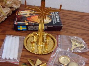 Brass Anglaspel Swedish Angel Chime Candle Heat Activated Chimes Newer Version