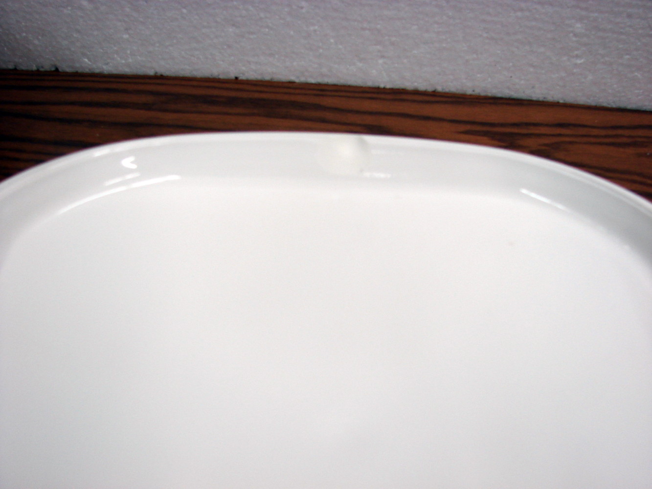 Corning Ware Blue Cornflower Pyroceram B-39 Patterned White Solid Lid 10" as is - Image 2