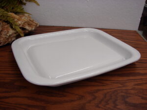 Vintage Corning Ware White Microwave Plus Browning Searing Grill Pan Broiler Tray