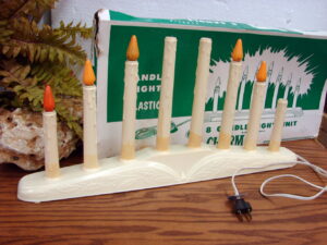 Vintage Charm 8 Light Candelabra Window Candolier w/ Box Large Drip Sticks