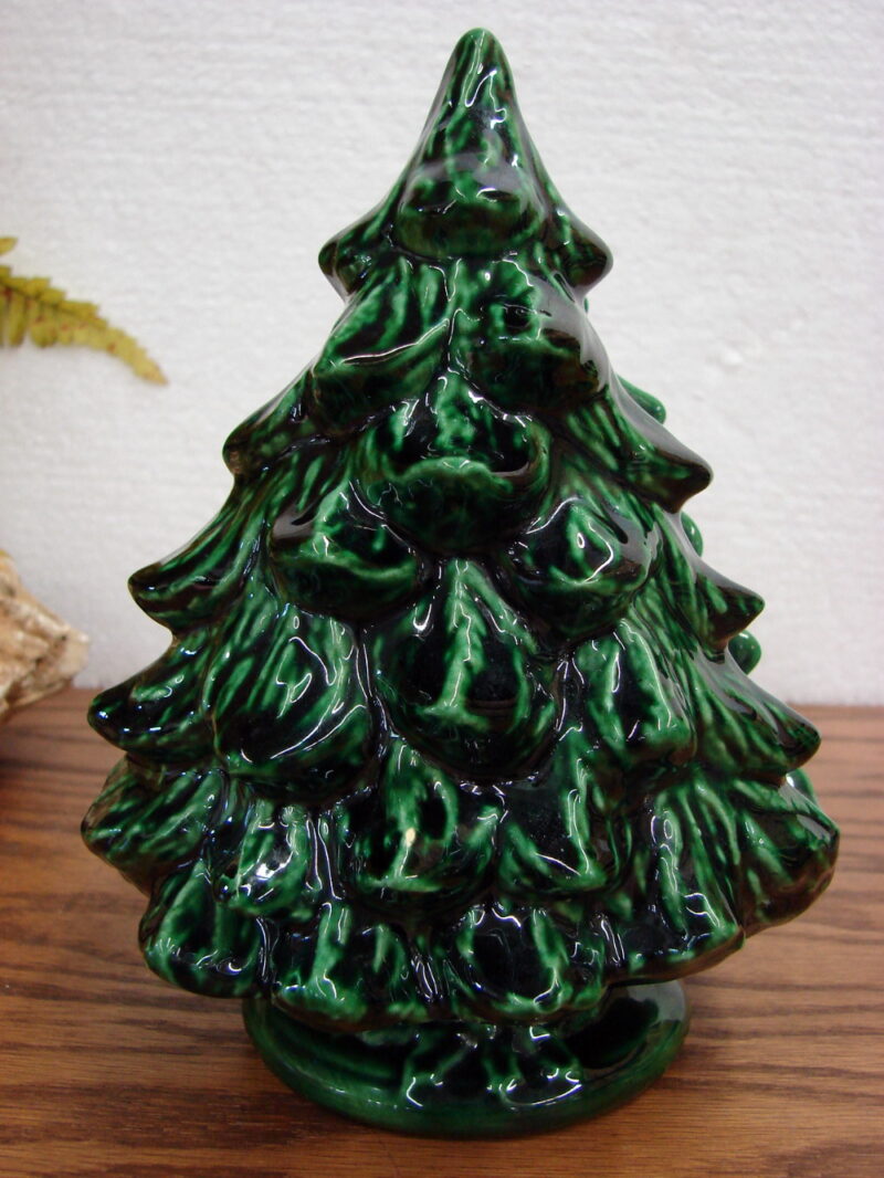 Vintage Ceramic Christmas Tree Napkin Holder Handmade Hand painted, Moose-R-Us.Com Log Cabin Decor