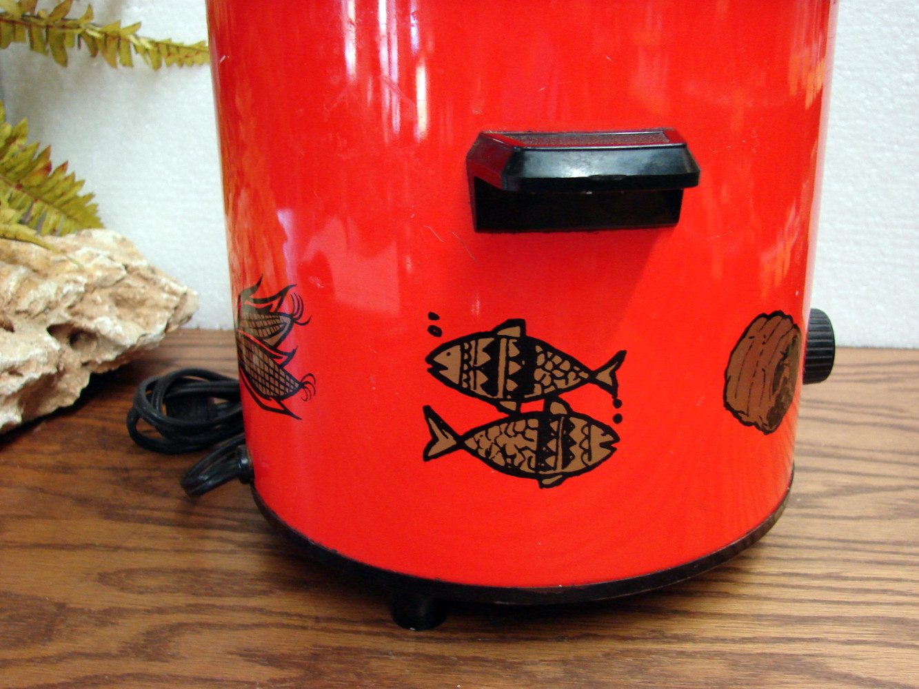 Vintage K-Mart Crockery Kettle Red Stoneware Slow Cooker - Image 3
