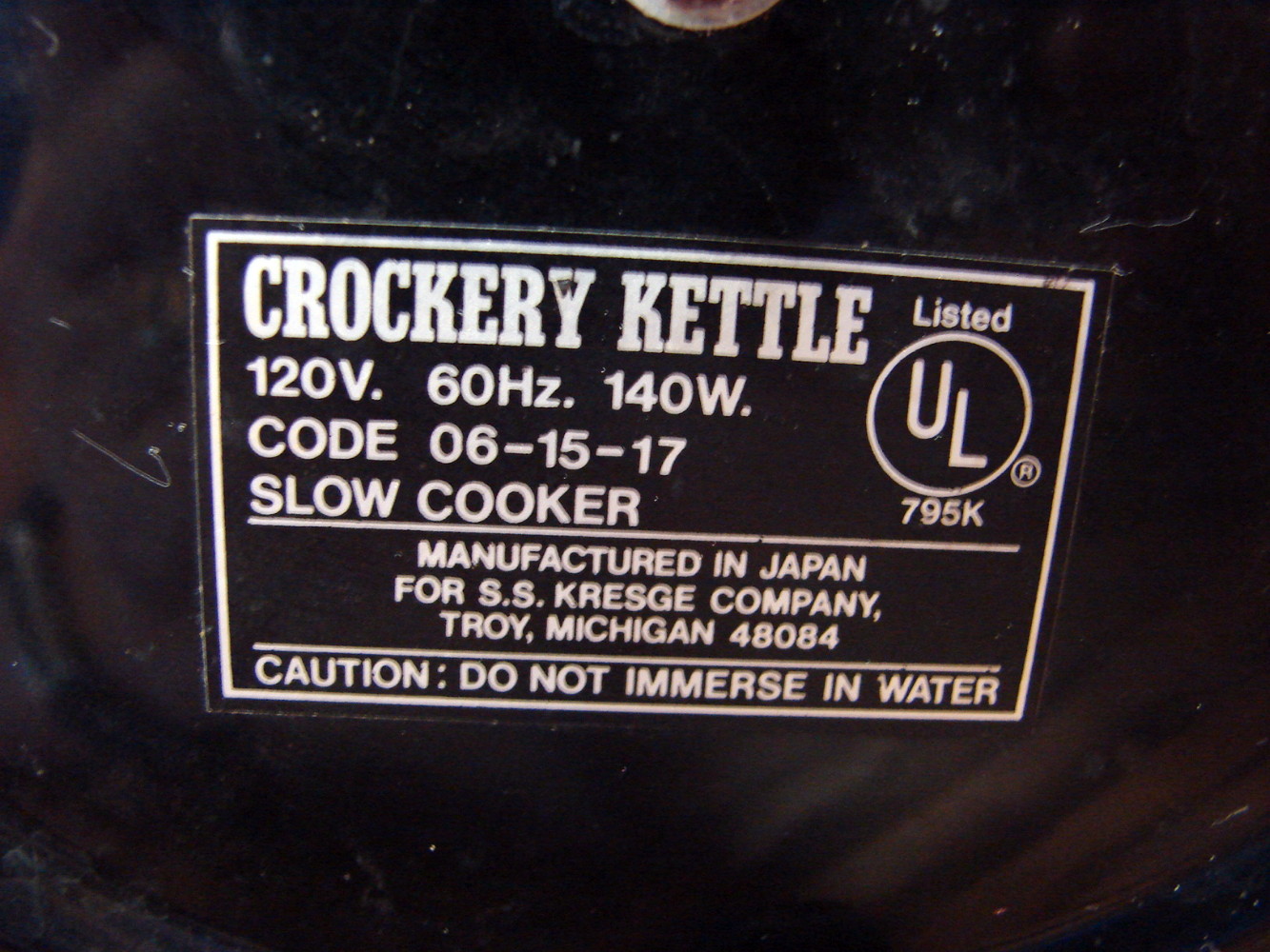 Vintage K-Mart Crockery Kettle Red Stoneware Slow Cooker - Image 6