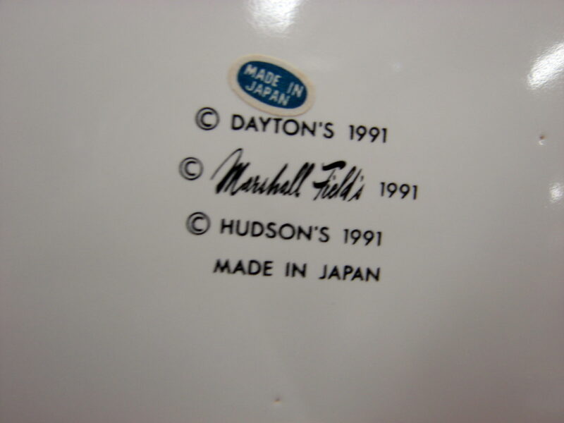 Vintage Dayton&#8217;s 1991 Jim Smith Santa Claus Porcelain Trivet NIB, Moose-R-Us.Com Antiques Collectibles Log Cabin Decor