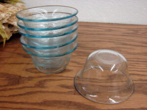 Vintage Fire King Sapphire Blue Philbe Custard Cup Set/5