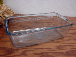 Vintage Fire King Sapphire Blue Philbe Loaf Bread Pan