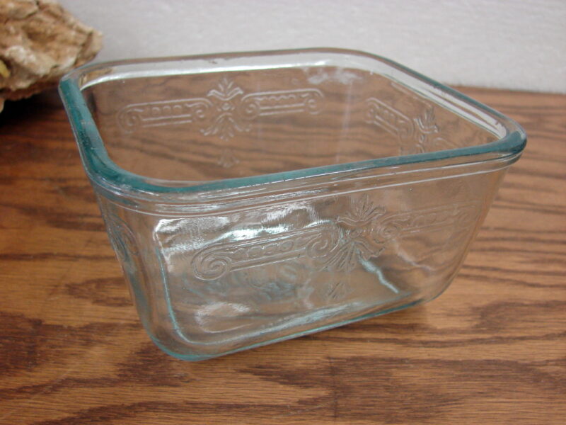 Vintage Fire King Sapphire Blue Philbe Refrigerator Dish Small No Lid, Moose-R-Us.Com Antiques Collectibles Log Cabin Decor
