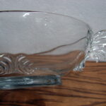Fostoria Baroque Flame Handle Elegant Crystal Centerpiece Bowl