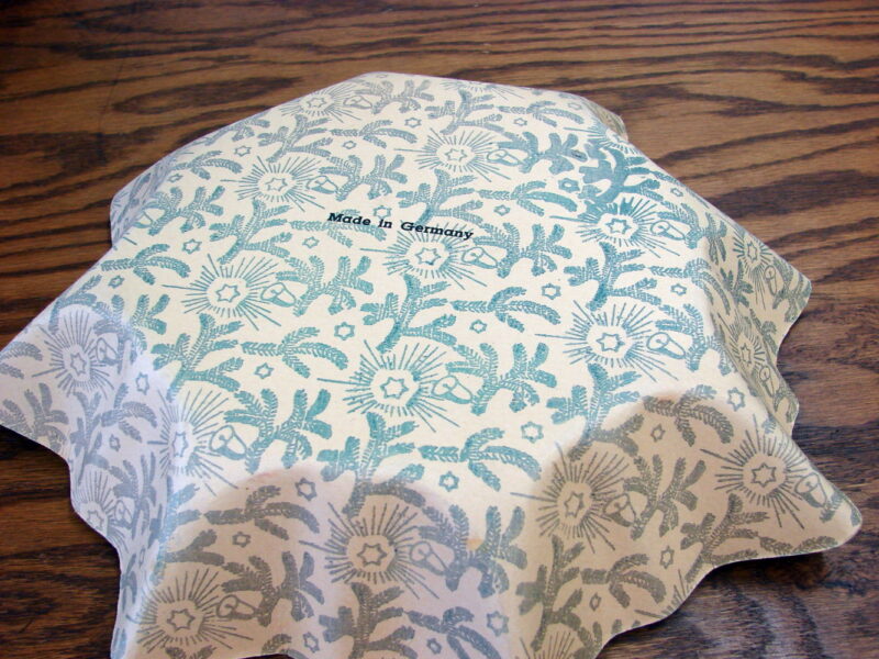 Vintage Pre WWII Pressed Paper Made in Germany Scene Centerpiece Bowl, Moose-R-Us.Com Log Cabin Decor