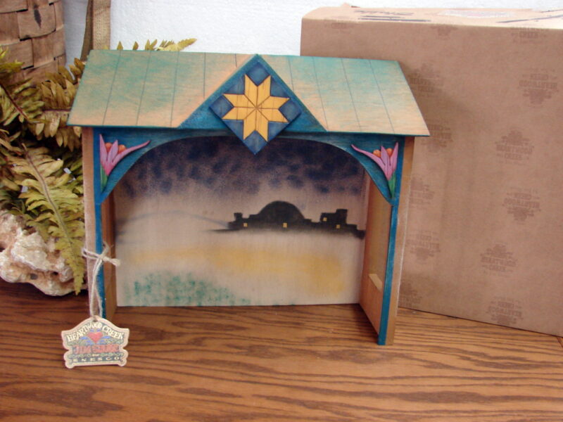 Jim Shore Heartwood Creek Stable Creche NIB #113258 Holy Family Nativity, Moose-R-Us.Com Log Cabin Decor