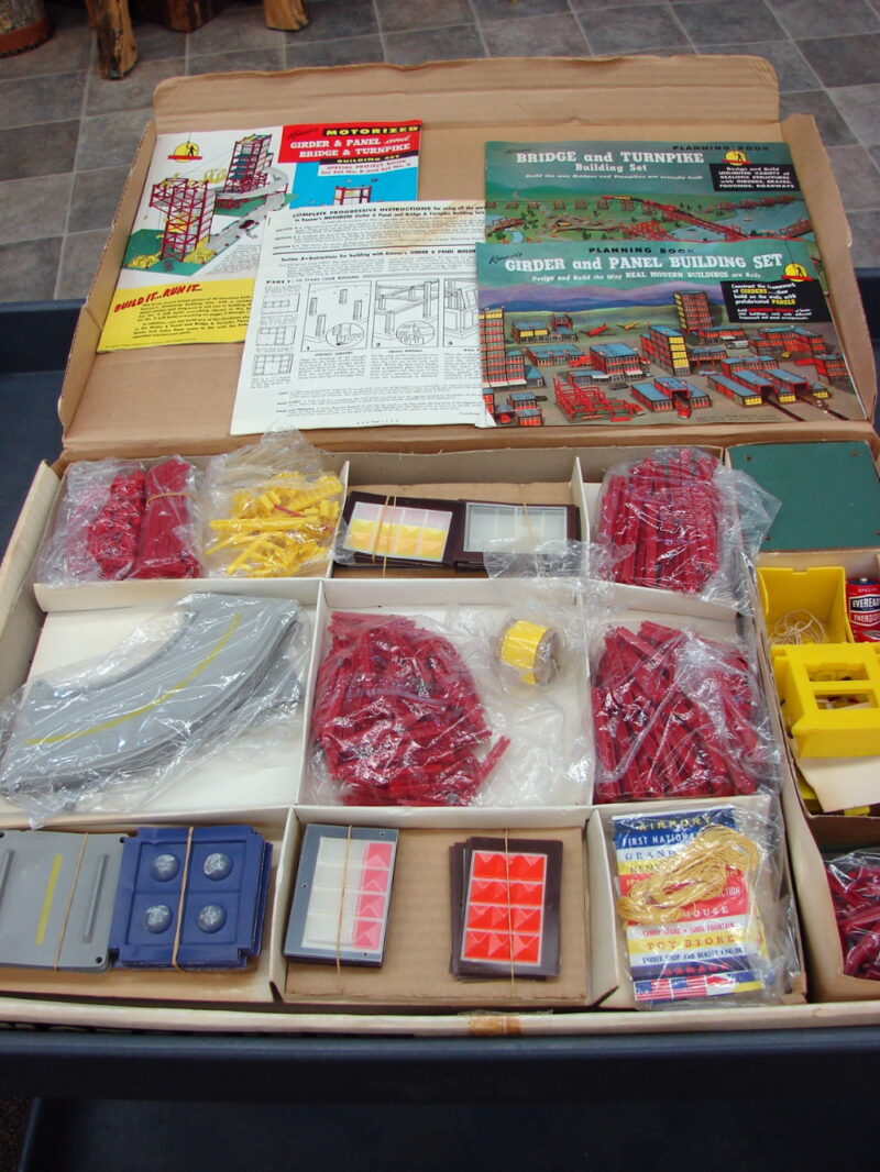 Vintage Kenner&#8217;s Motorized Girder Panel Bridge Turnpike Building Set No. 8 Books, Moose-R-Us.Com Log Cabin Decor