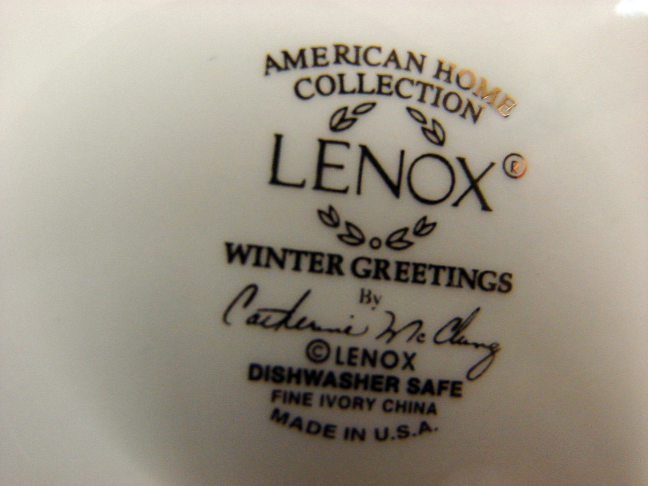 Lenox China Winter Greetings Backyard Birds Side Serving Bowl Holly Bows 6" - Image 3