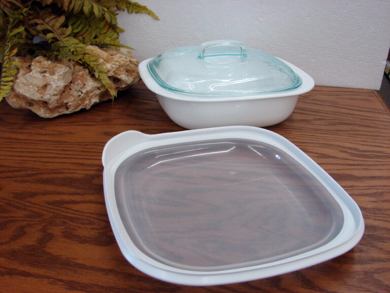 Vintage Corning Ware Simply Lite Oven Microwave Accessories Log Cabin Decor