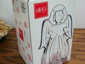 Retired Mikasa Angel Dreams Singing Tea Light Candle Holder Original Box