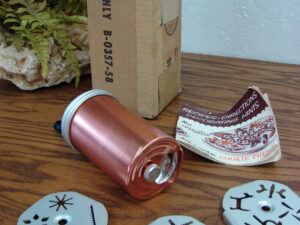 Vintage Mirro Aluminum Crank Style Dial-A-Cookie Press Mold Gun Christmas Cookies w/ Tube Box