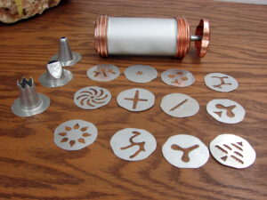 Vintage Original Mirro #355 Spritz Cookie Cooky Press Skinny Reservoir Complete