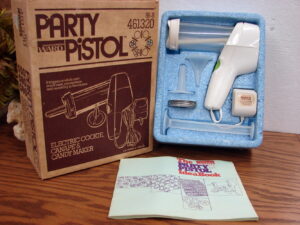 Vintage Montgomery Ward Party Pistol Electric Cookie Canape Candy Maker in Box