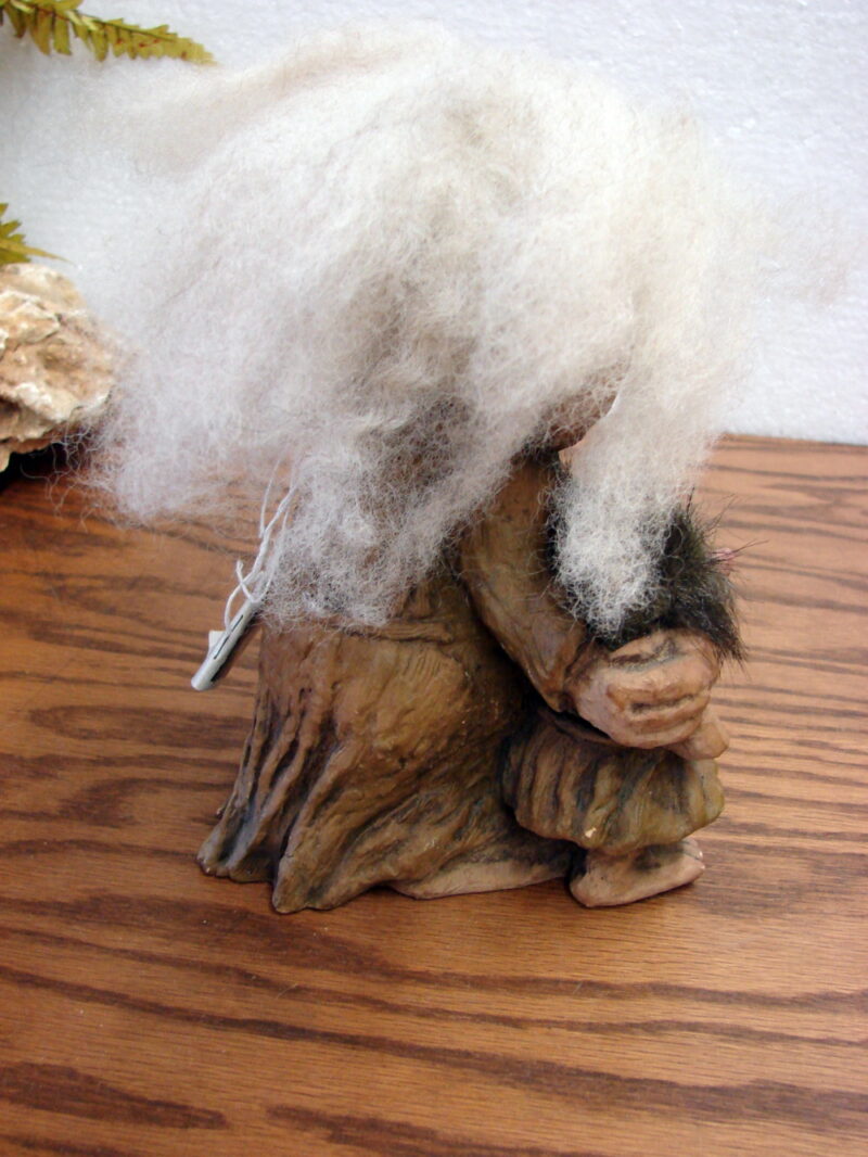 Vintage Grandma Child Norwegian Nyform Troll w/ Tag Handmade Norway #266, Moose-R-Us.Com Antiques Collectibles Log Cabin Decor