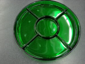 Vintage McKee Heavy Thick Clear Glass Punch Bowl Stand Display Riser, Moose-R-Us.Com Log Cabin Decor