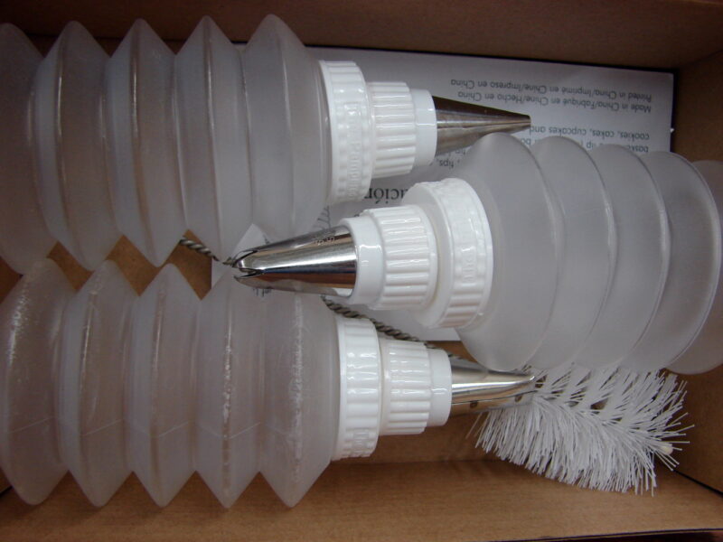 The Pampered Chef Cookie Cake Decorator Bottle Set #1585 Complete, Moose-R-Us.Com Antiques Collectibles Log Cabin Decor