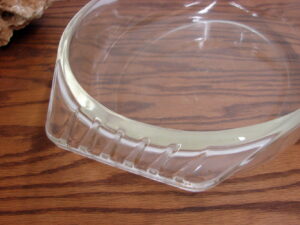 Vintage PYREX #088 Clear Oval 3 Quart Roasting Pan Baking Dish w/ Handles