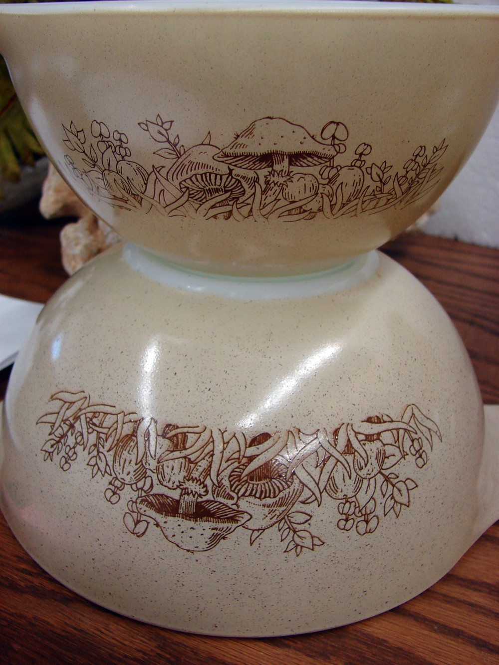 Set/4 Vintage PYREX Forest Fancies Mushroom #441-444 Cinderella Nesting Mixing Bowl Set - Image 5