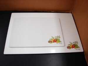 Set/2 Vintage Corning Ware Spice of Life Counter Saving Cutting Board Set