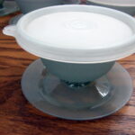 Vintage Tupperware Desert Parfait Footed Lidded Sundae Pudding Cups 14 Pc Set - Image 2