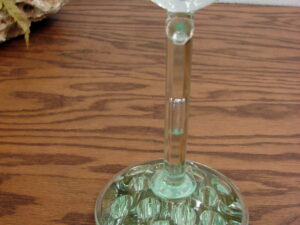 Vintage Vaseline Glass Uranium Etched Pitcher Flowers Leaves, Moose-R-Us.Com Log Cabin Decor