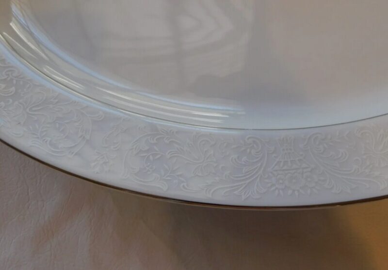 Vintage Fine China Wakefield International Platinum Trim Dinnerware Choice, Moose-R-Us.Com Antiques Collectibles Log Cabin Decor