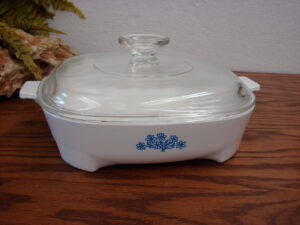 Vintage Corning Ware Montgomery Ward Microwave Electronic Oven Browner Casserole