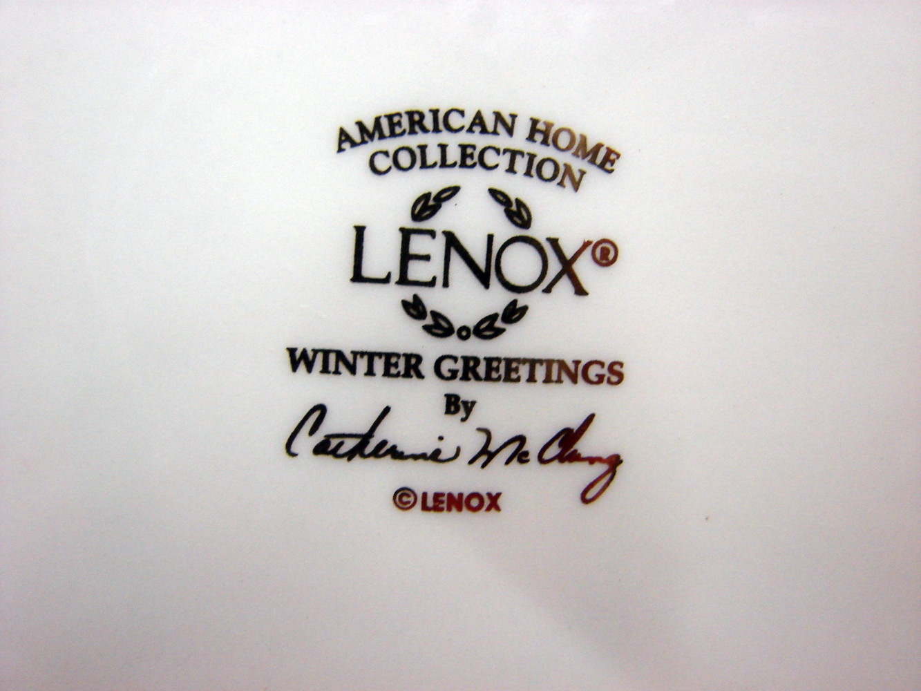 Lenox China Winter Greetings Backyard Birds Oval Deviled Egg Platter w/ Nuthatch - Image 3