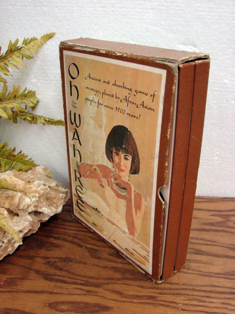 Vintage 3-M Minnesota Mining 1962 Bookshelf Game Oh-Wah-Ree Marbles Pebbles, Moose-R-Us.Com Antiques Collectibles Log Cabin Decor