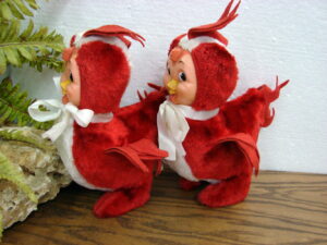 Northwoods Soft Plush Moose Shelf Sitter Dangle Legs Set/2, Moose-R-Us.Com Log Cabin Decor