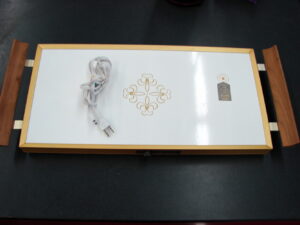 Vintage MCM Electric Hostess Warming Tray Cornwall Harvest Gold Thermo Tray Adjustable