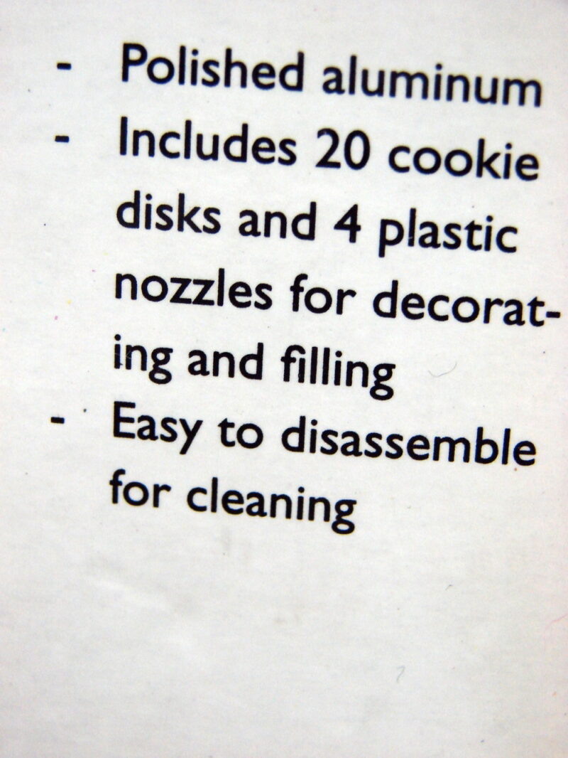 Italy Marcato Biscuits Heavy Duty Professional Cookie Press Mold Gun 19-20 Disc, Moose-R-Us.Com Log Cabin Decor