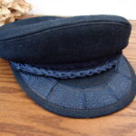 Vintage Authentic Wool Greek Fishermans Navy Hat Aegean 7 1/4 Made Greece
