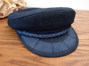 Vintage Authentic Wool Greek Fishermans Navy Hat Aegean 7 1/4 Made Greece