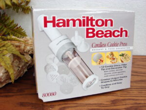 Hamilton Beach Electric Super Shooter Cordless Spritz Cookie Press & Food Decorator Gun #80080