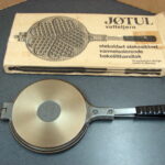 JØTUL Cast Iron Krumkake No 6 Pizzelle Cookie Press Jotul Norway Waffle Iron