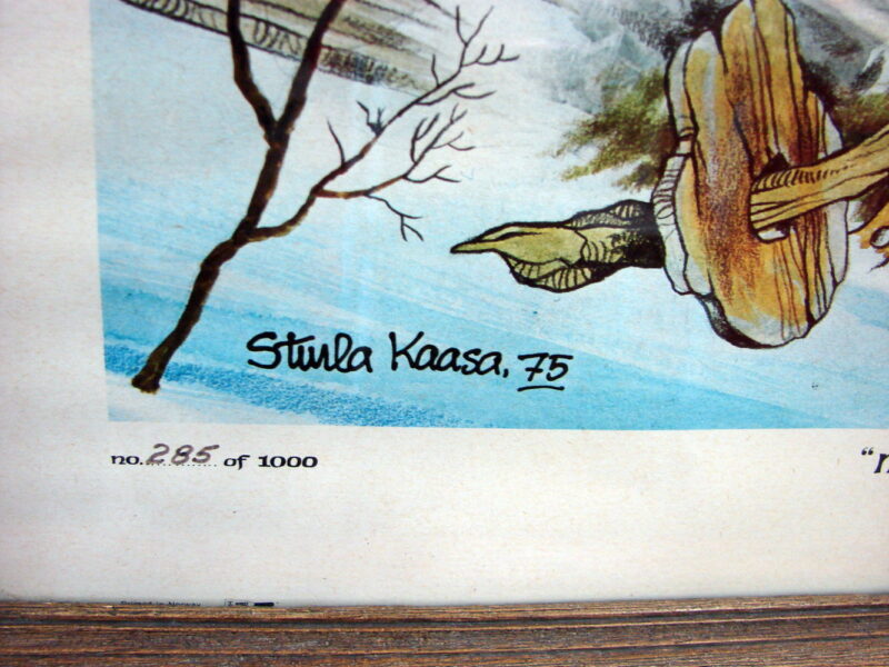 Sturla Kaasa Trolls Artwork Vinland National Center Skiing Troll Norwegian Skiers 1977, Moose-R-Us.Com Log Cabin Decor
